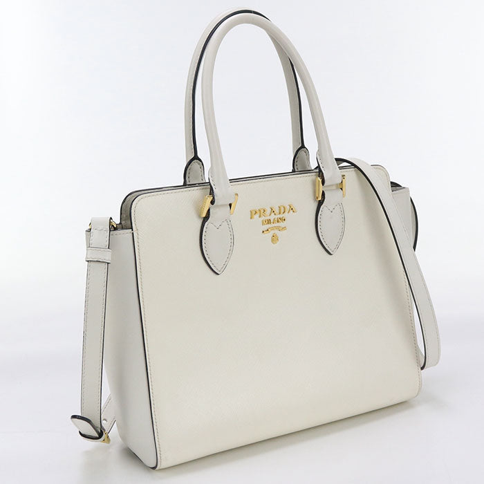PRADA Tote Bag leather white Women