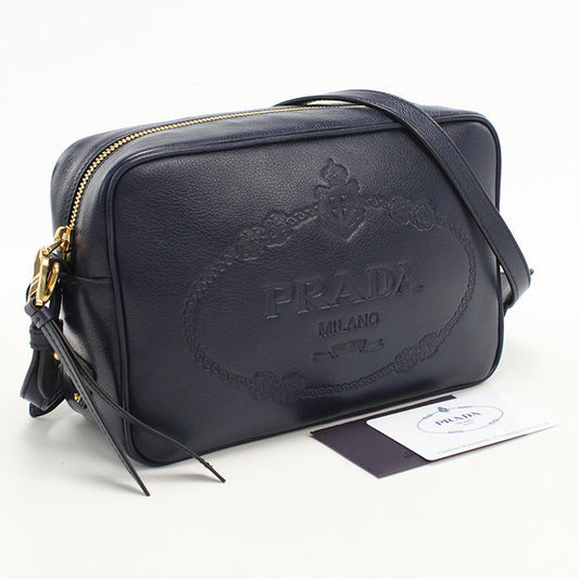 PRADA Small Calfskin/Small Shoulder Bag navy Women