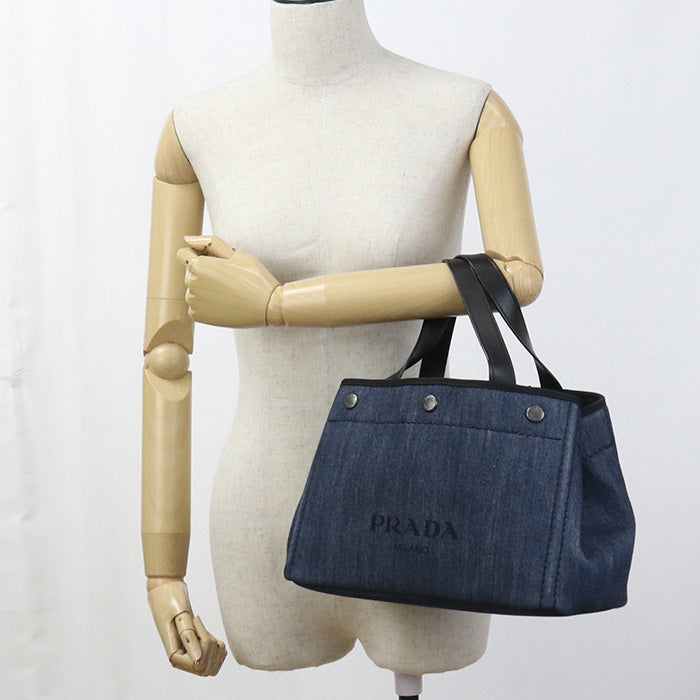 PRADA Tote Bag denim navy Women