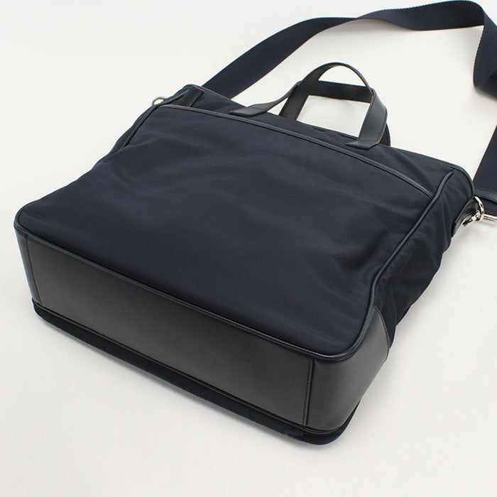 PRADA Tote Bag Safiano 2WAYTote Bag Nylon,leather Navy mens(unisex)
