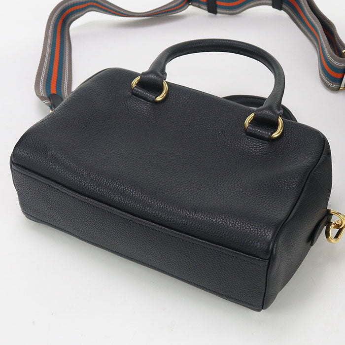 PRADA Vittello leather Handbag leather black Women