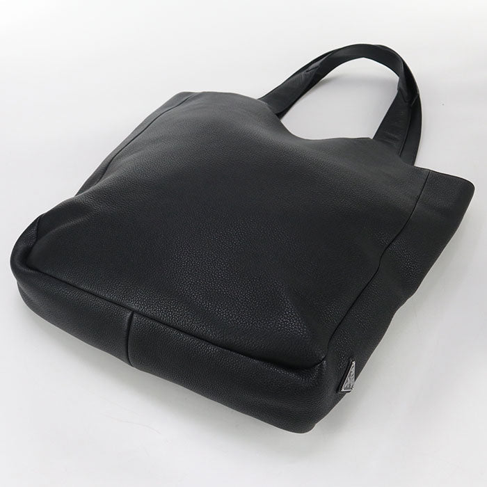 PRADA Tote Bag leather black mens
