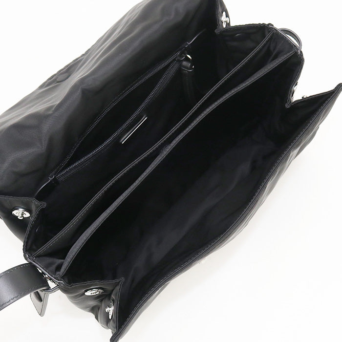 PRADA RFLH Medium Padded Diagonal Shoulder Bag black Women