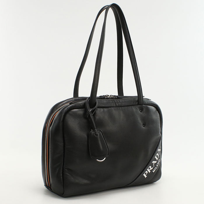PRADA Tote Bag/Shoulder Bag Nappa leather black Women(unisex)