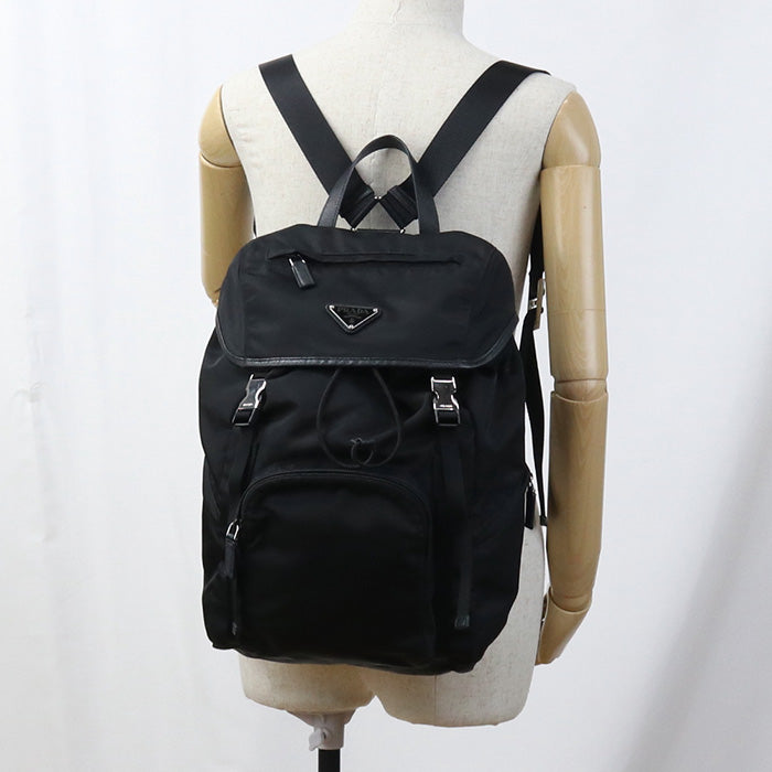 PRADA Backpack Backpack Nylon black Women