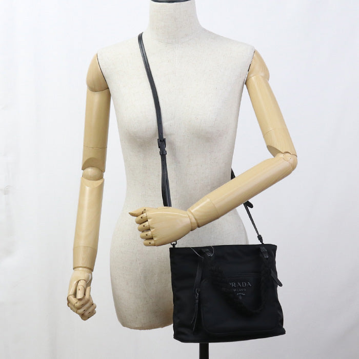 PRADA Tote Bag Nylon black mens