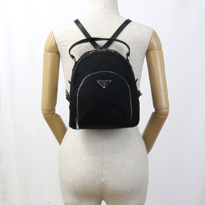 PRADA backpack Backpack Nylon/leather black Women