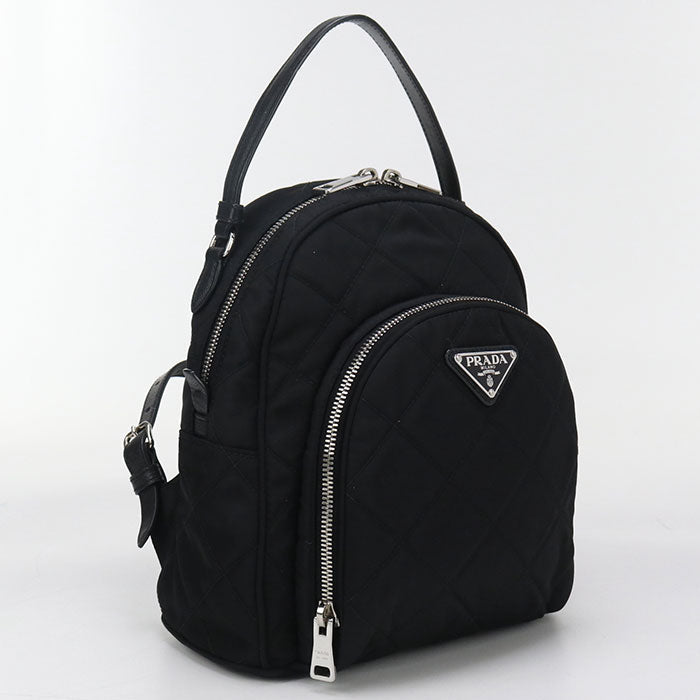 PRADA backpack Backpack Nylon/leather black Women