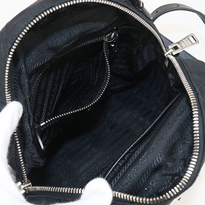 PRADA backpack Backpack Nylon/leather black Women