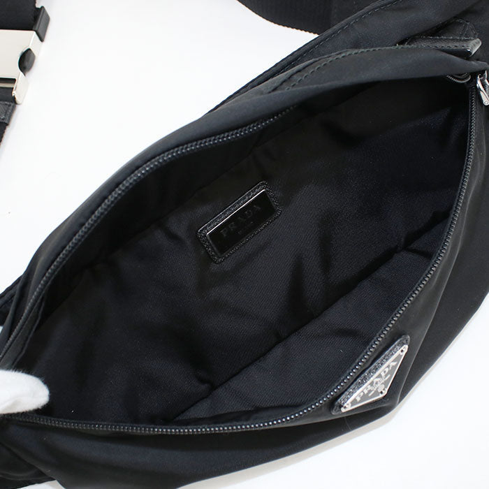 PRADA Belt bag body Nylon black mens