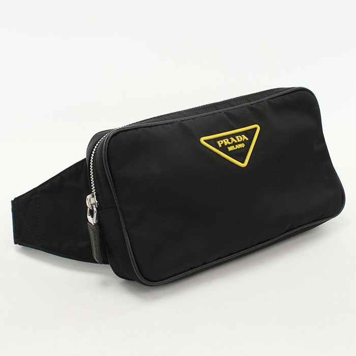 PRADA Belt bag body Nylon black mens