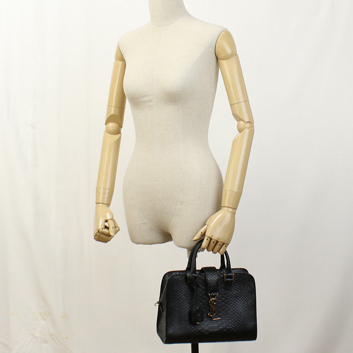 SAINT LAURENT 568853 Tote Bag Baby Kabas Tote Bag leather black Women