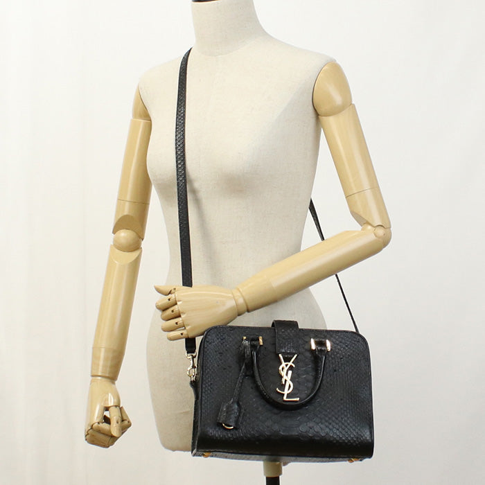SAINT LAURENT 568853 Tote Bag Baby Kabas Tote Bag leather black Women