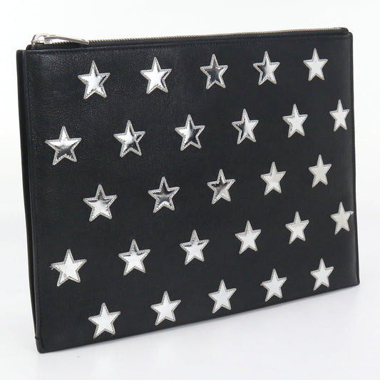 SAINT LAURENT Clutch bag Clutch bag leather black mens