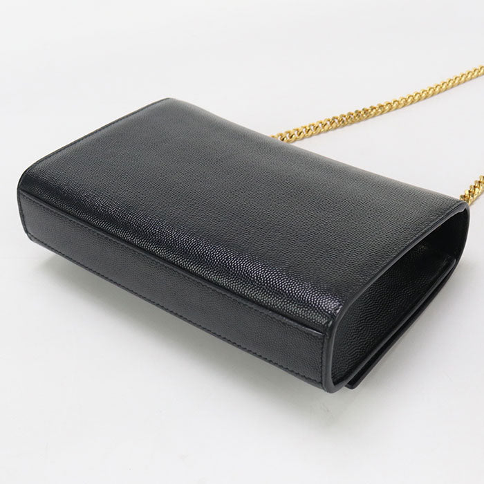 SAINT LAURENT 469390 Small Chain Kate Shoulder Bag Calfskin black Women