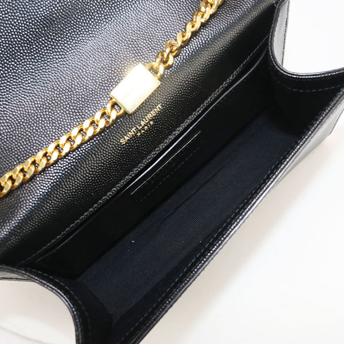 SAINT LAURENT 469390 Small Chain Kate Shoulder Bag Calfskin black Women