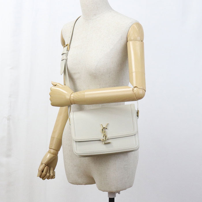 SAINT LAURENT 634305 Solferino Shoulder Bag leather white Women