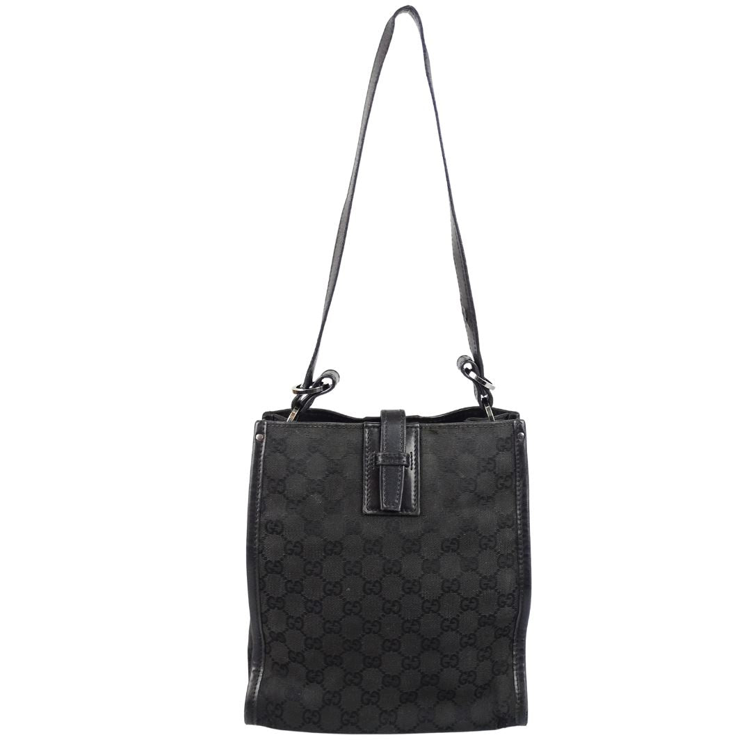 Gucci Black Leather Shoulder Bag Style 3
