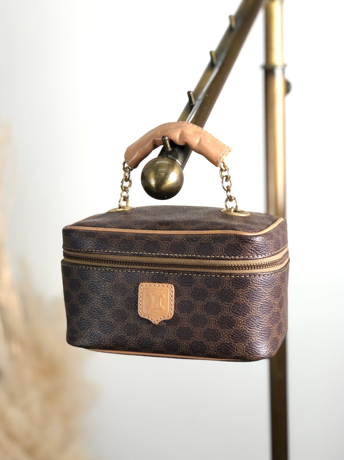 CELINE Handbag Vanity bag Brown rd6s42