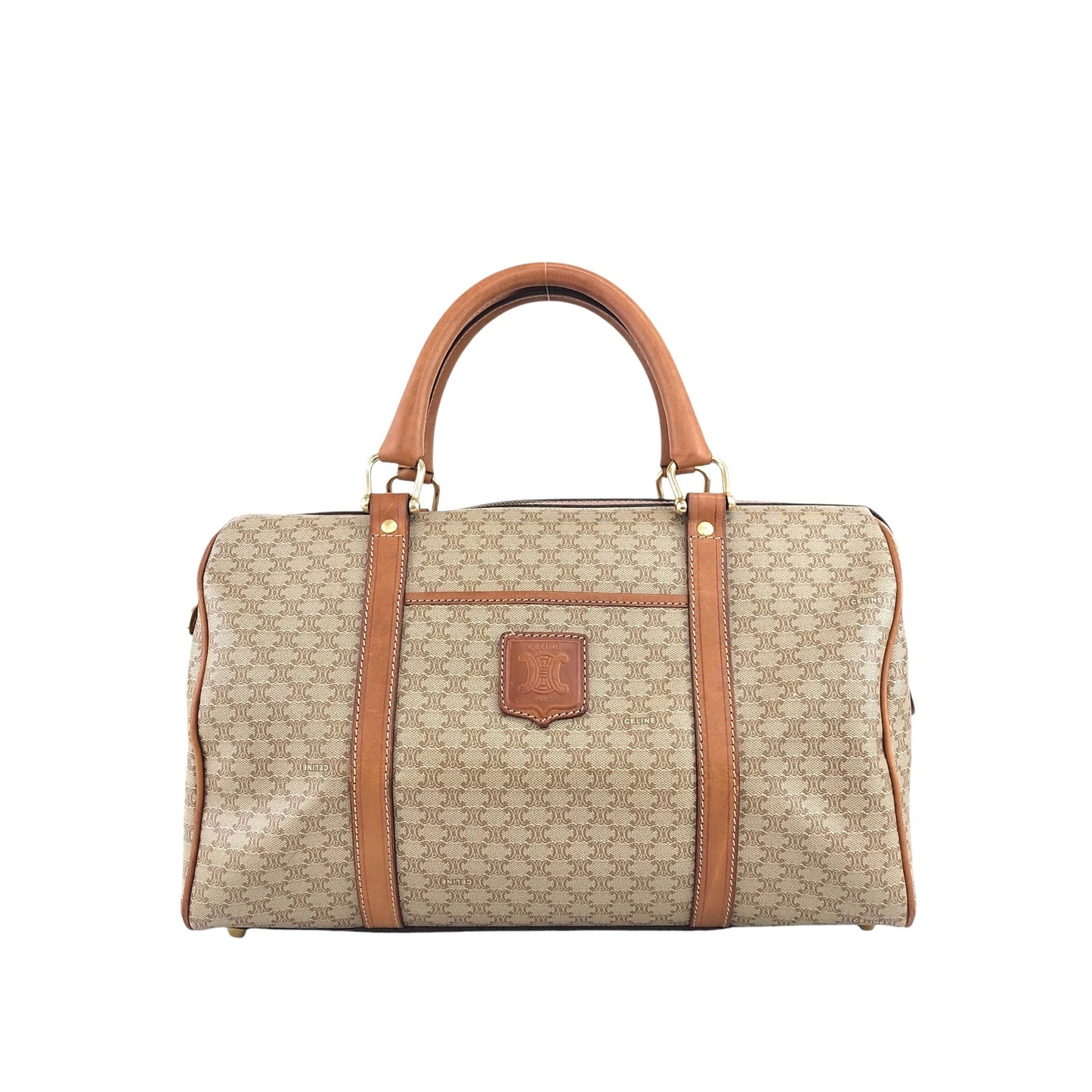 CELINE Handbag Boston bag Beige ud4tv5