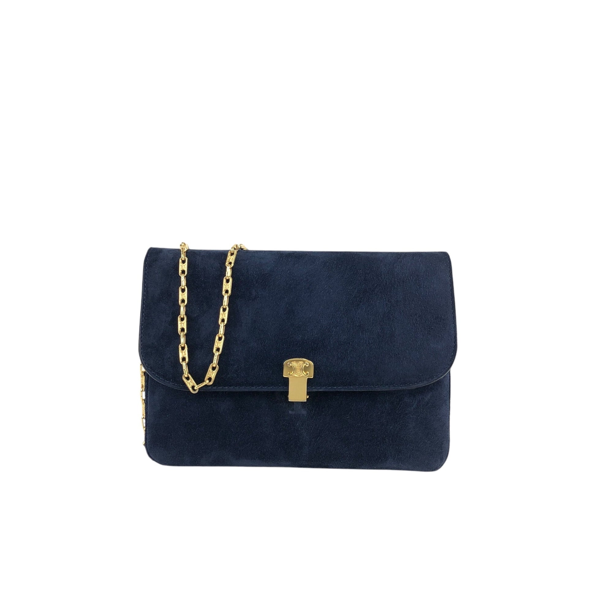 CELINE Chain Shoulder bag Navy bppgsa