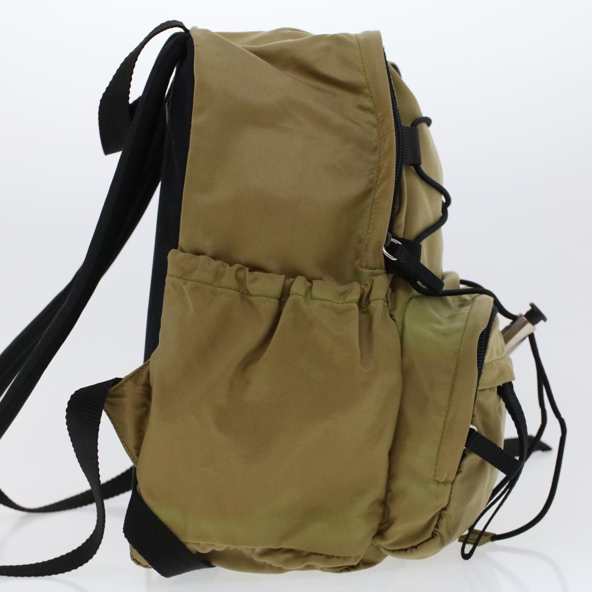 PRADA Backpack Nylon Khaki Auth