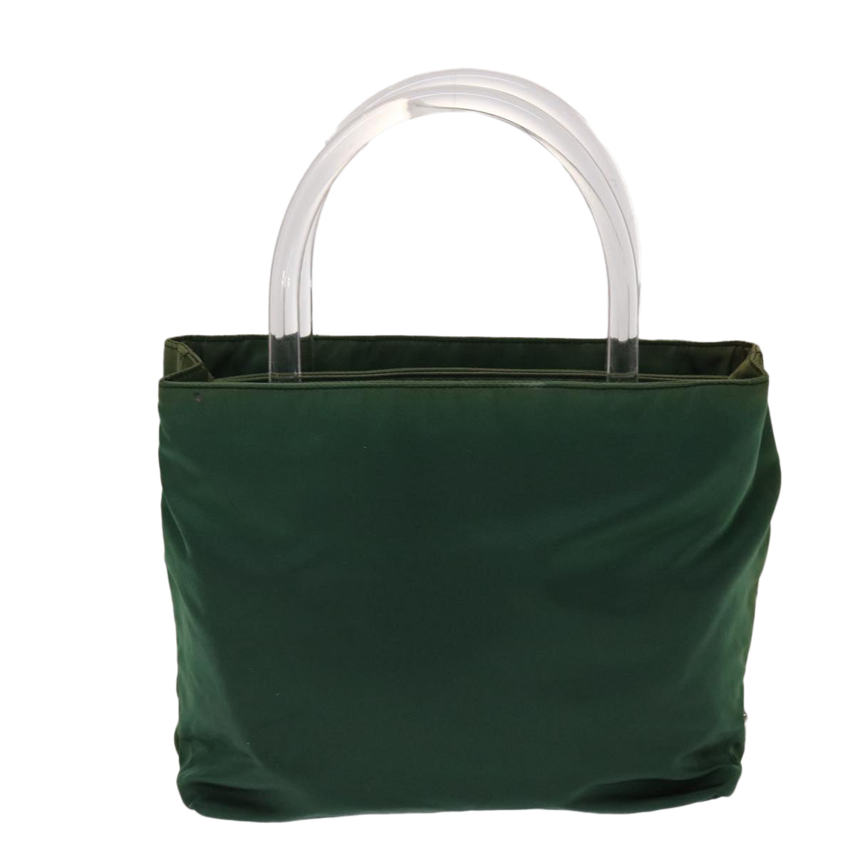 Prada Hand Bag Nylon Green