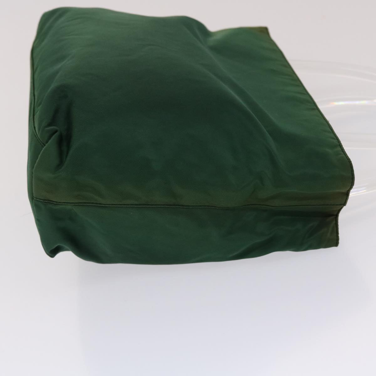 Prada Hand Bag Nylon Green