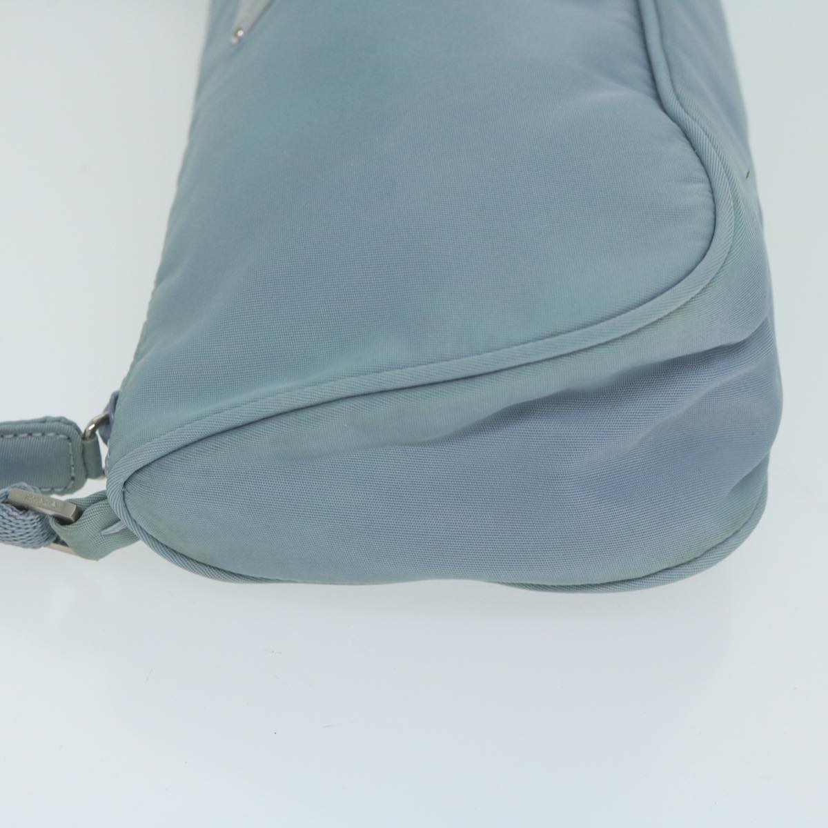 PRADA Accessory Pouch Nylon Blue Auth Luxury Handbag