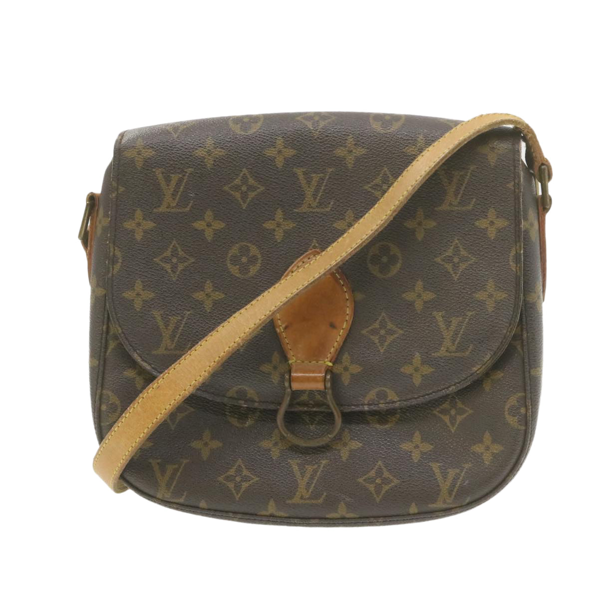 LOUIS VUITTON Monogram Saint Cloud GM Shoulder Bag LV Auth yk1229