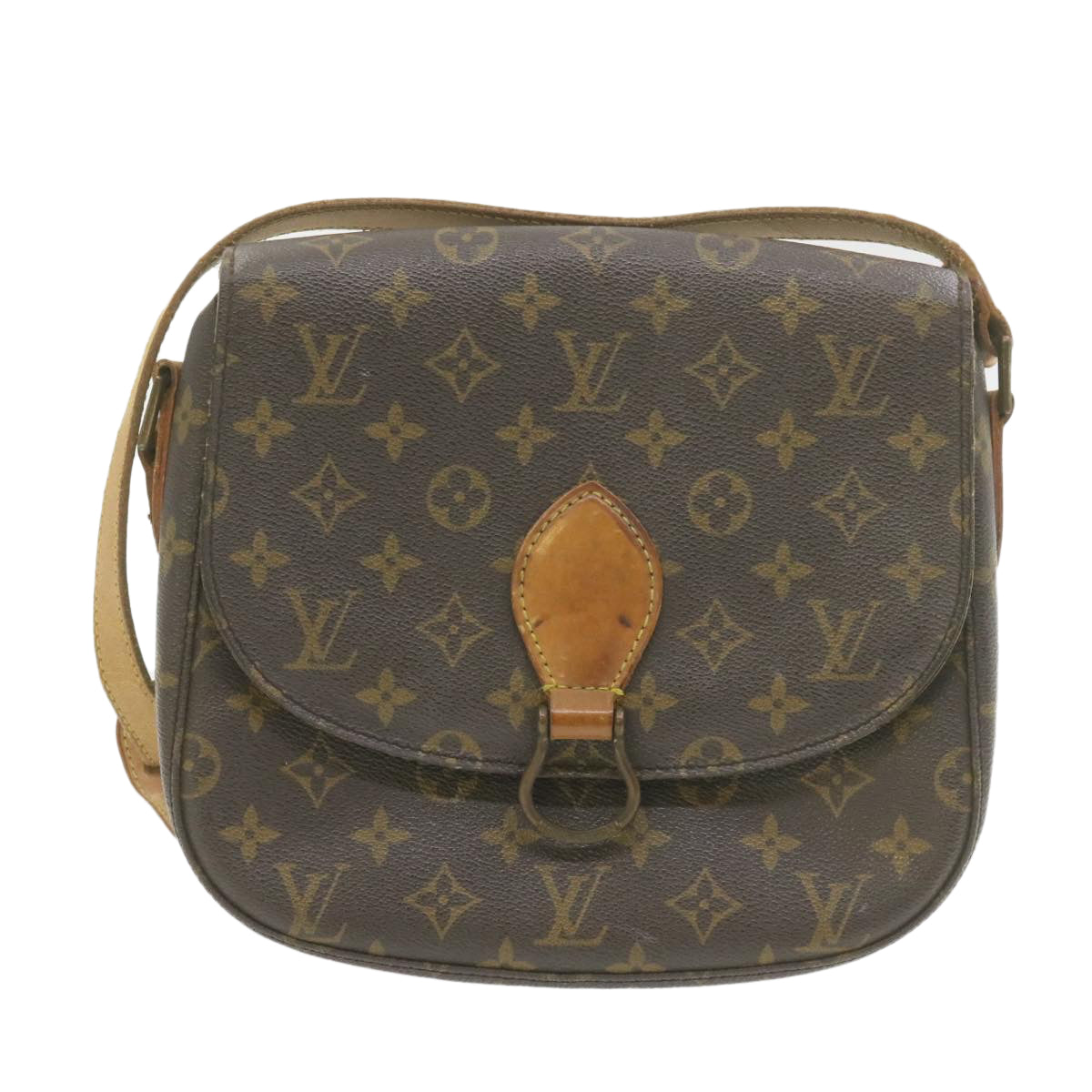 LOUIS VUITTON Monogram Saint Cloud GM Shoulder Bag LV Auth yk1229