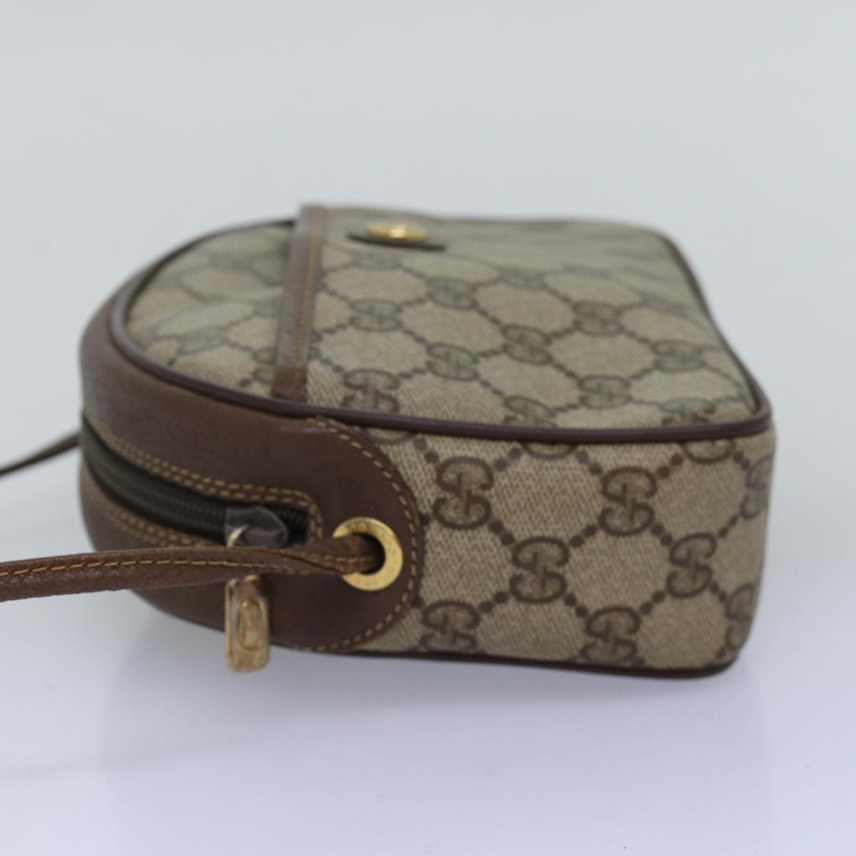 Gucci Leather Canvas Shoulder Bag