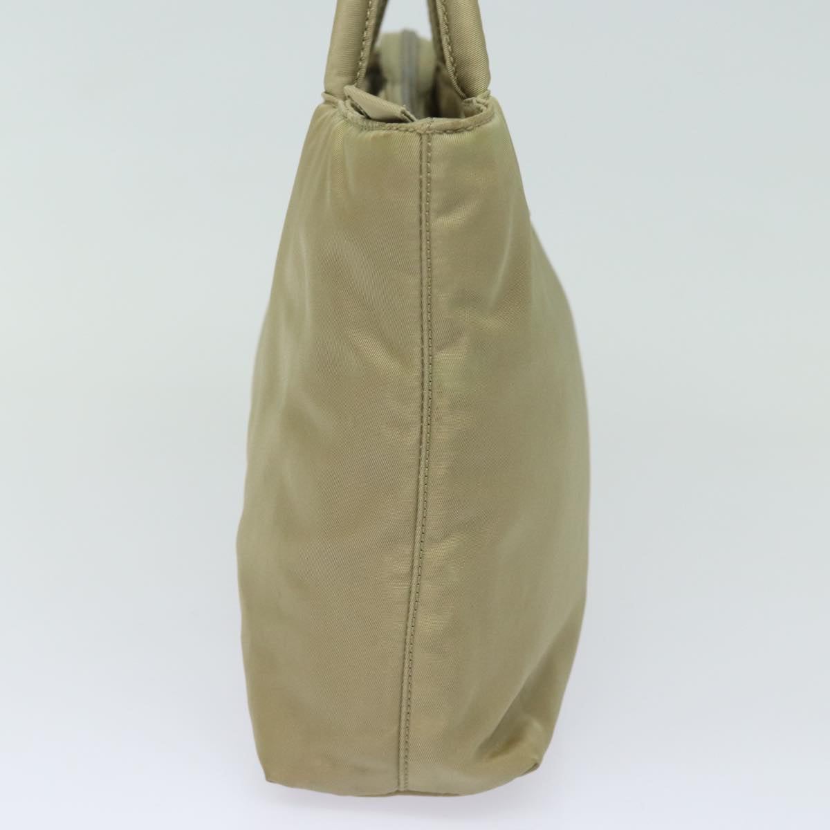 PRADA Hand Bag Nylon Beige Auth