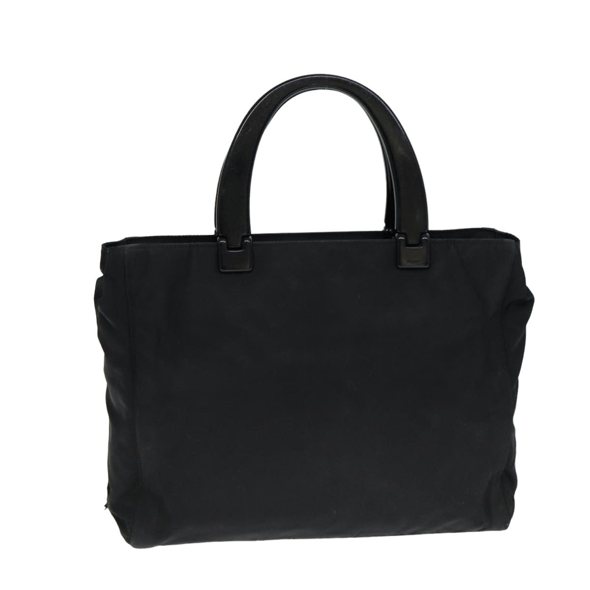 PRADA Hand Bag Nylon Black Auth