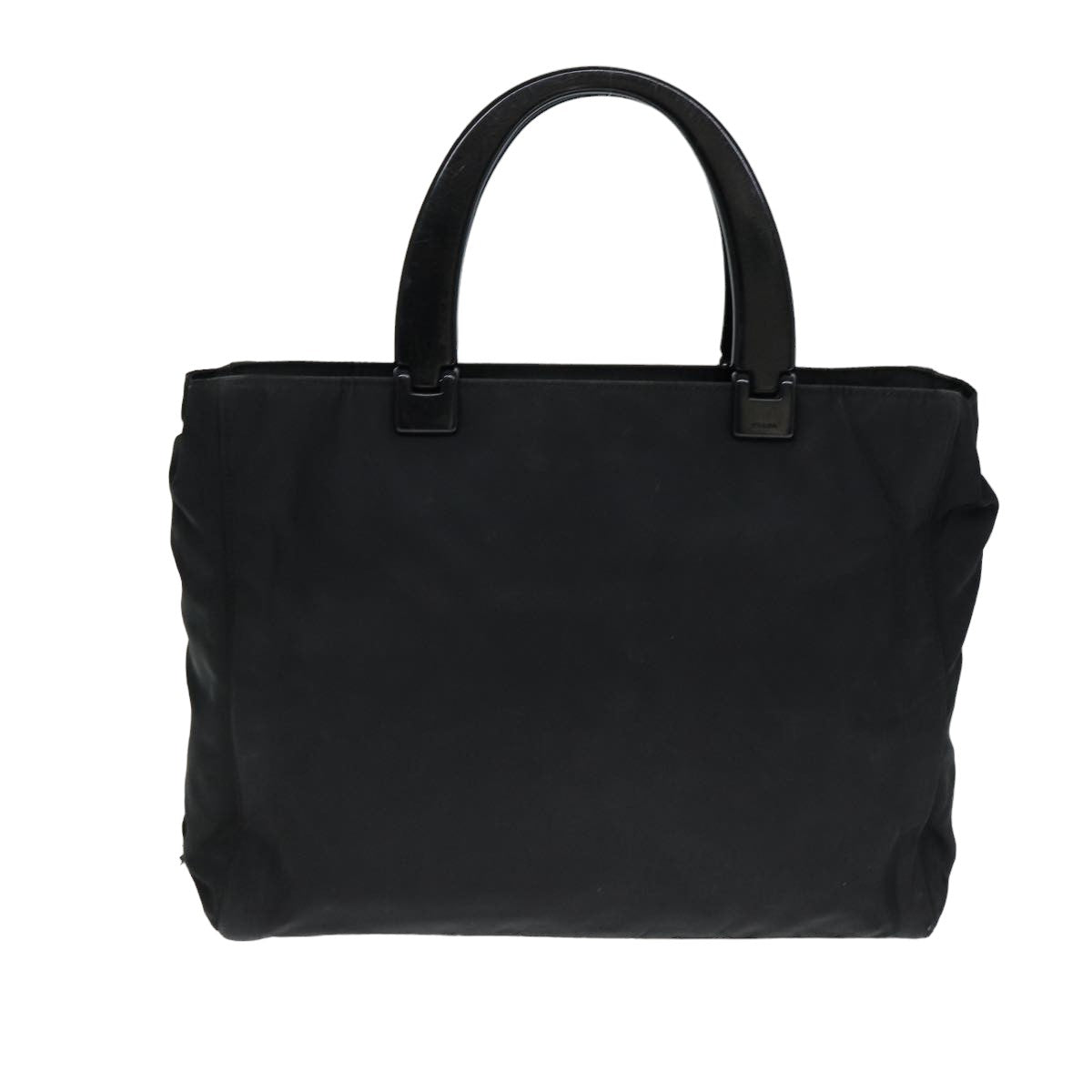 PRADA Hand Bag Nylon Black Auth