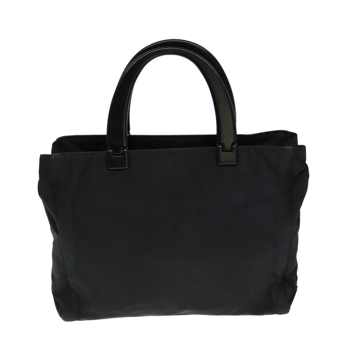 PRADA Hand Bag Nylon Black Auth