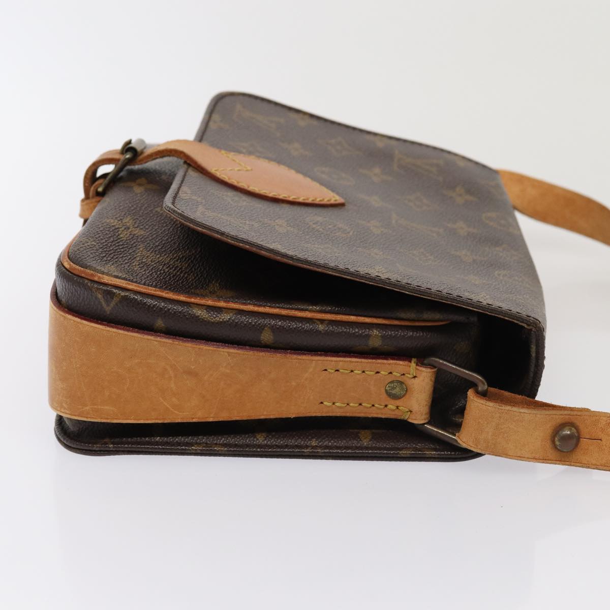 LOUIS VUITTON Monogram Cartouchiere MM Shoulder Bag M51253 LV Auth yk13465