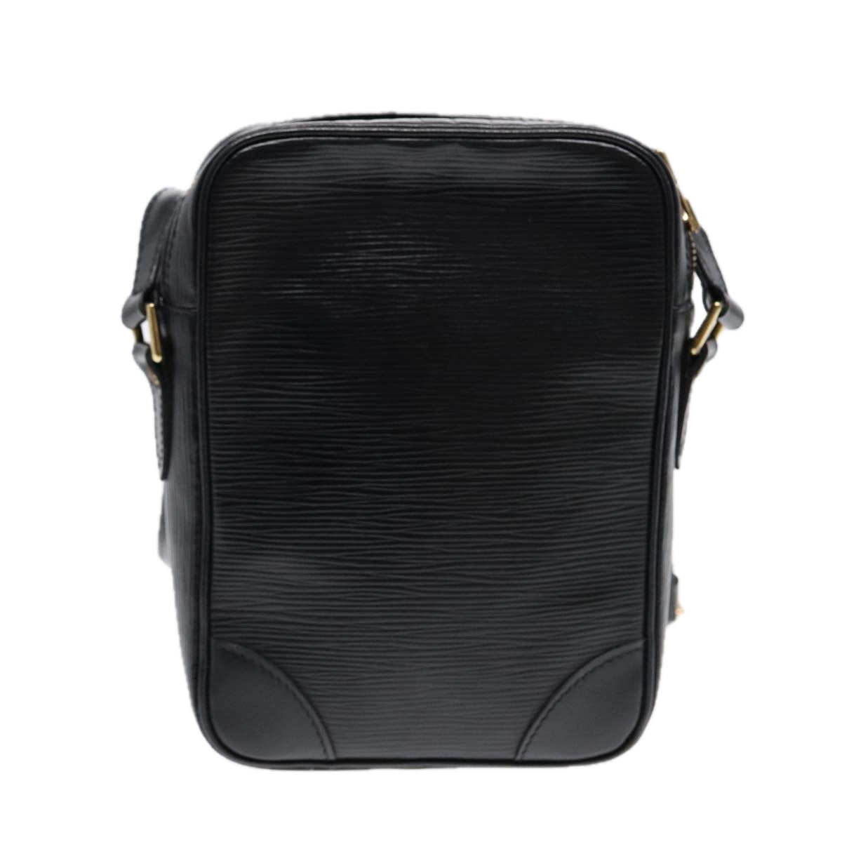 LOUIS VUITTON Epi Danube Shoulder Bag Black LV Auth yk13469