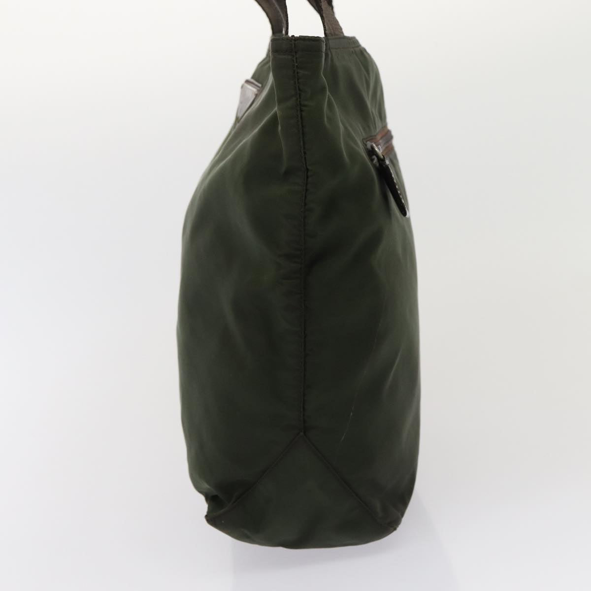 PRADA Tote Bag Nylon Khaki Auth