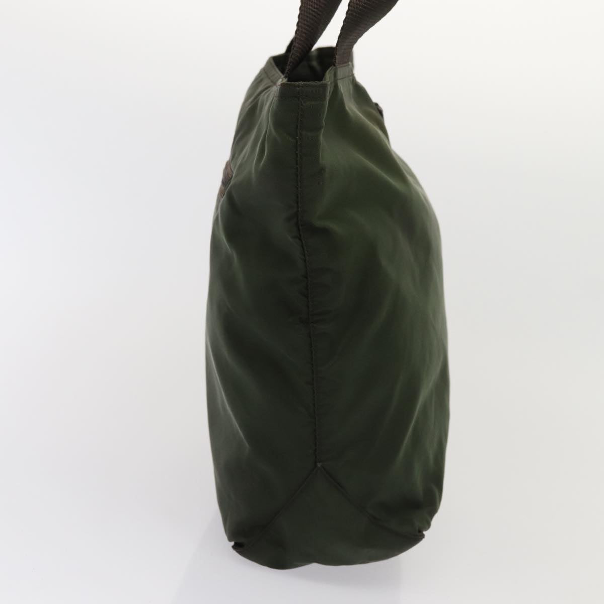 PRADA Tote Bag Nylon Khaki Auth