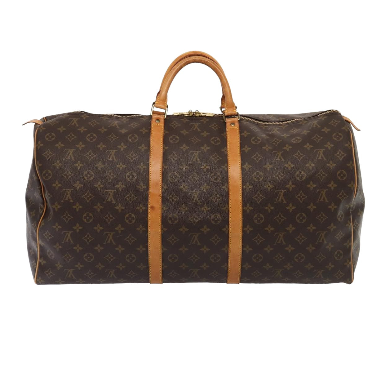 LOUIS VUITTON Monogram Keepall 60 Boston Bag M41422 LV Auth yk13750