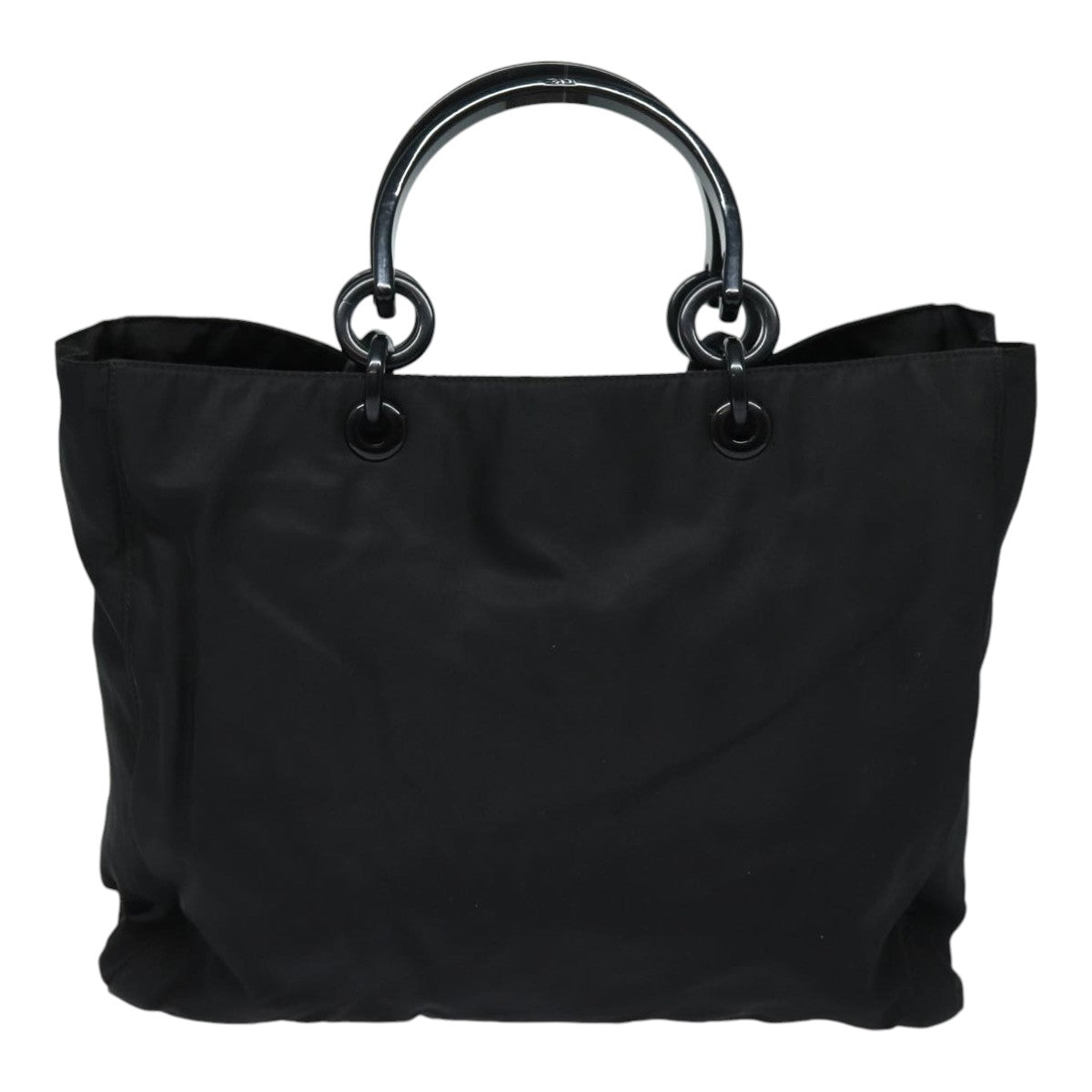 PRADA Hand Bag Nylon Black Auth