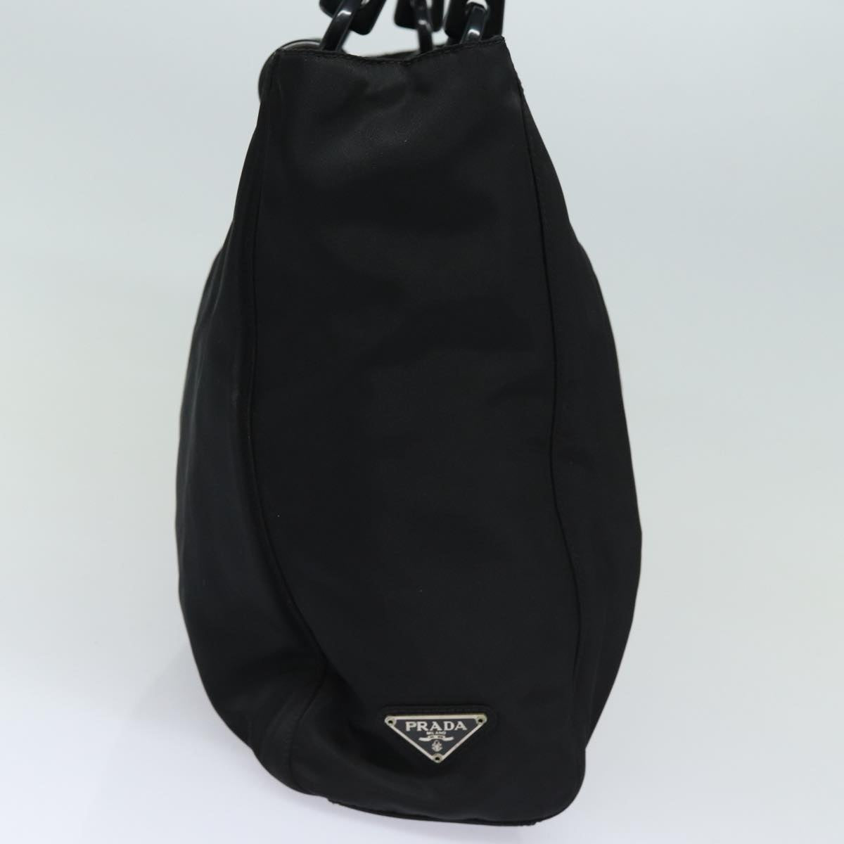 PRADA Hand Bag Nylon Black Auth