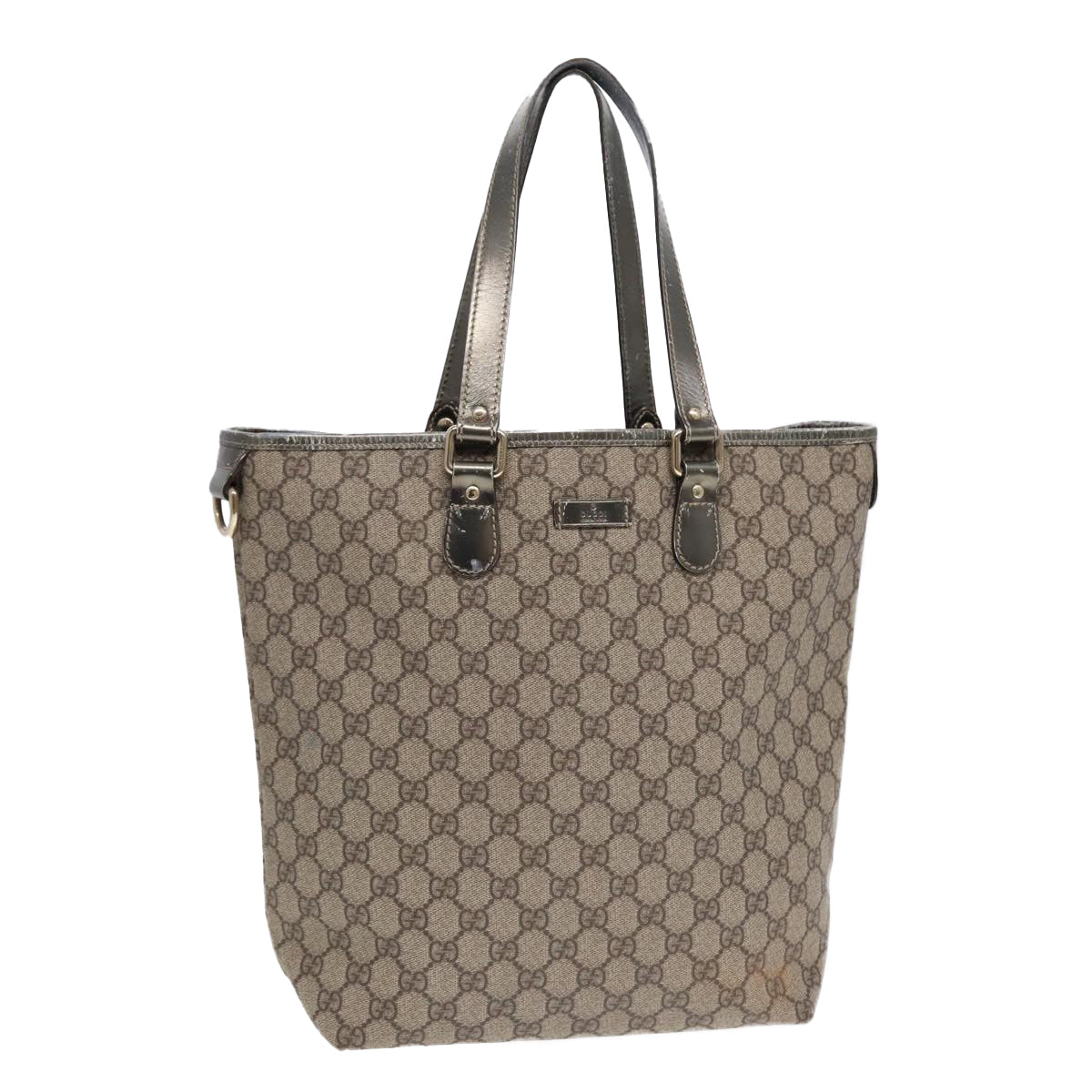 Gucci Leather Canvas Tote
