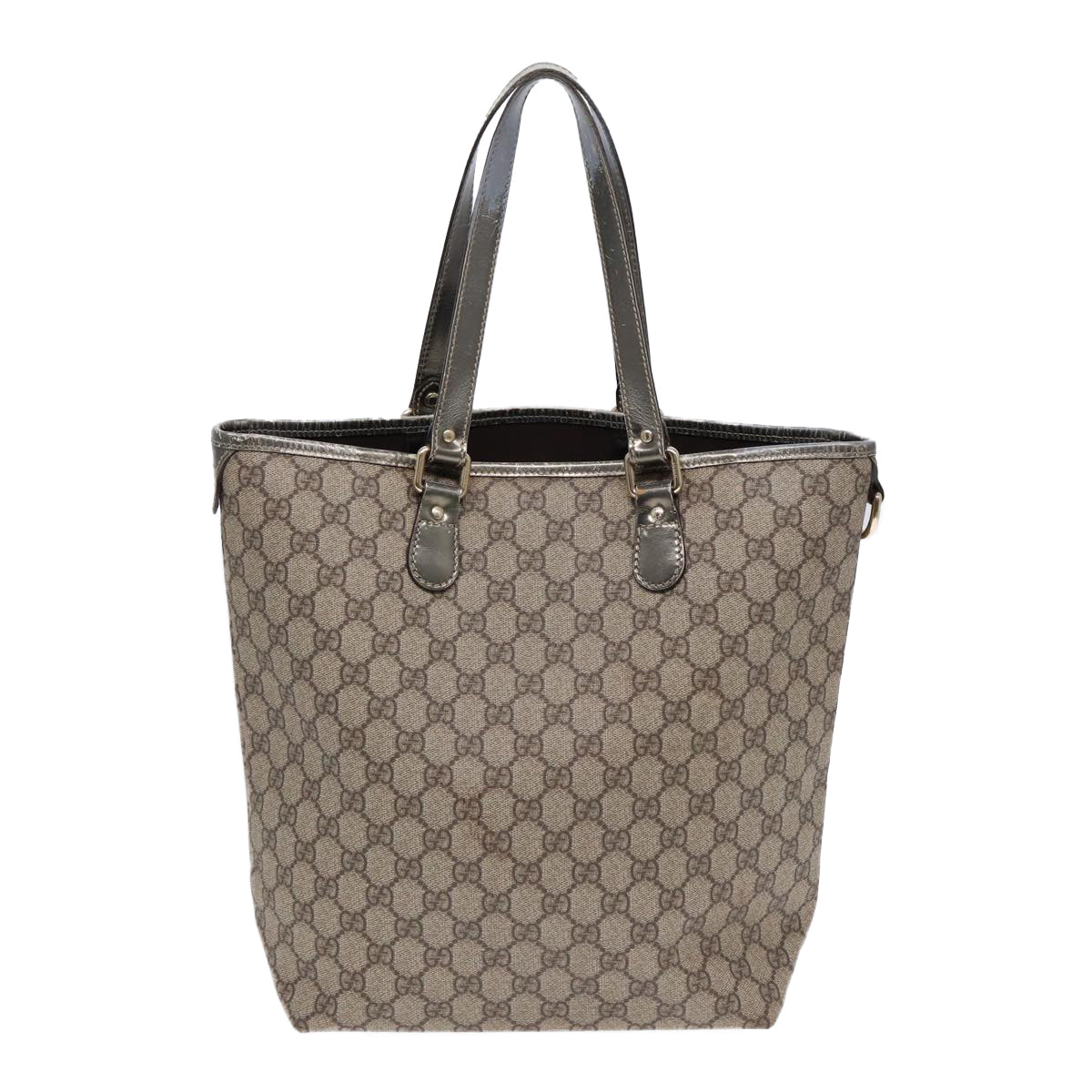 Gucci Leather Canvas Tote
