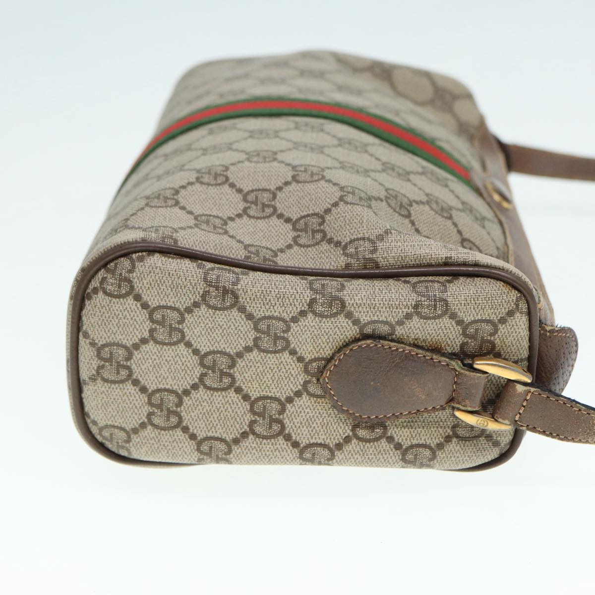 Gucci Leather Canvas Shoulder Bag