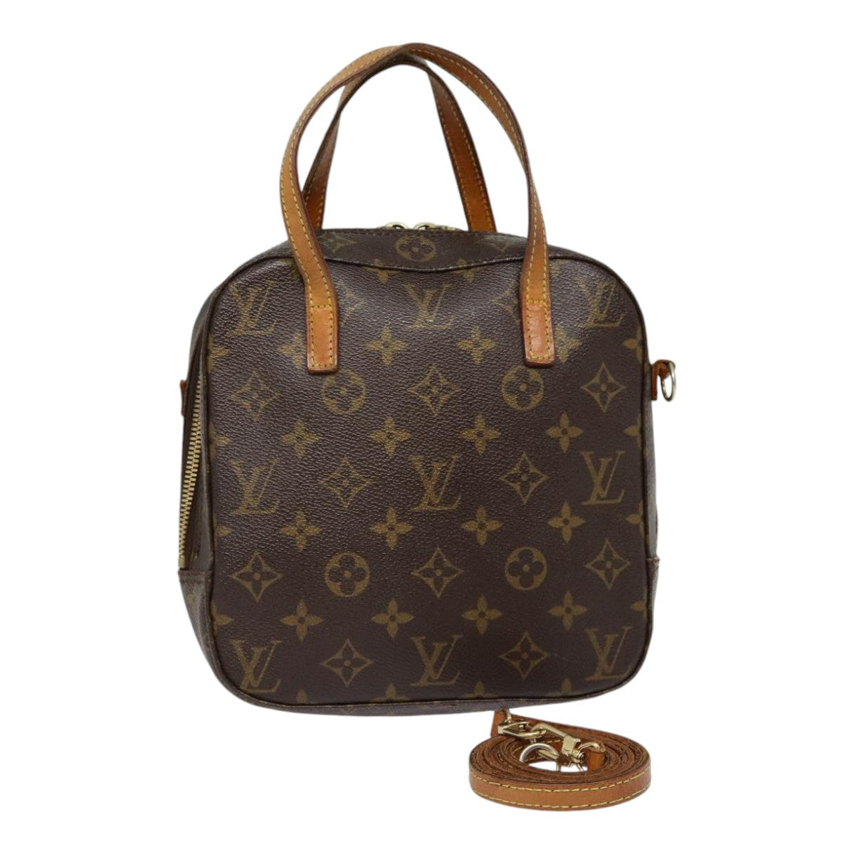 LOUIS VUITTON Monogram Spontini Hand Bag 2way LV Auth yk14416