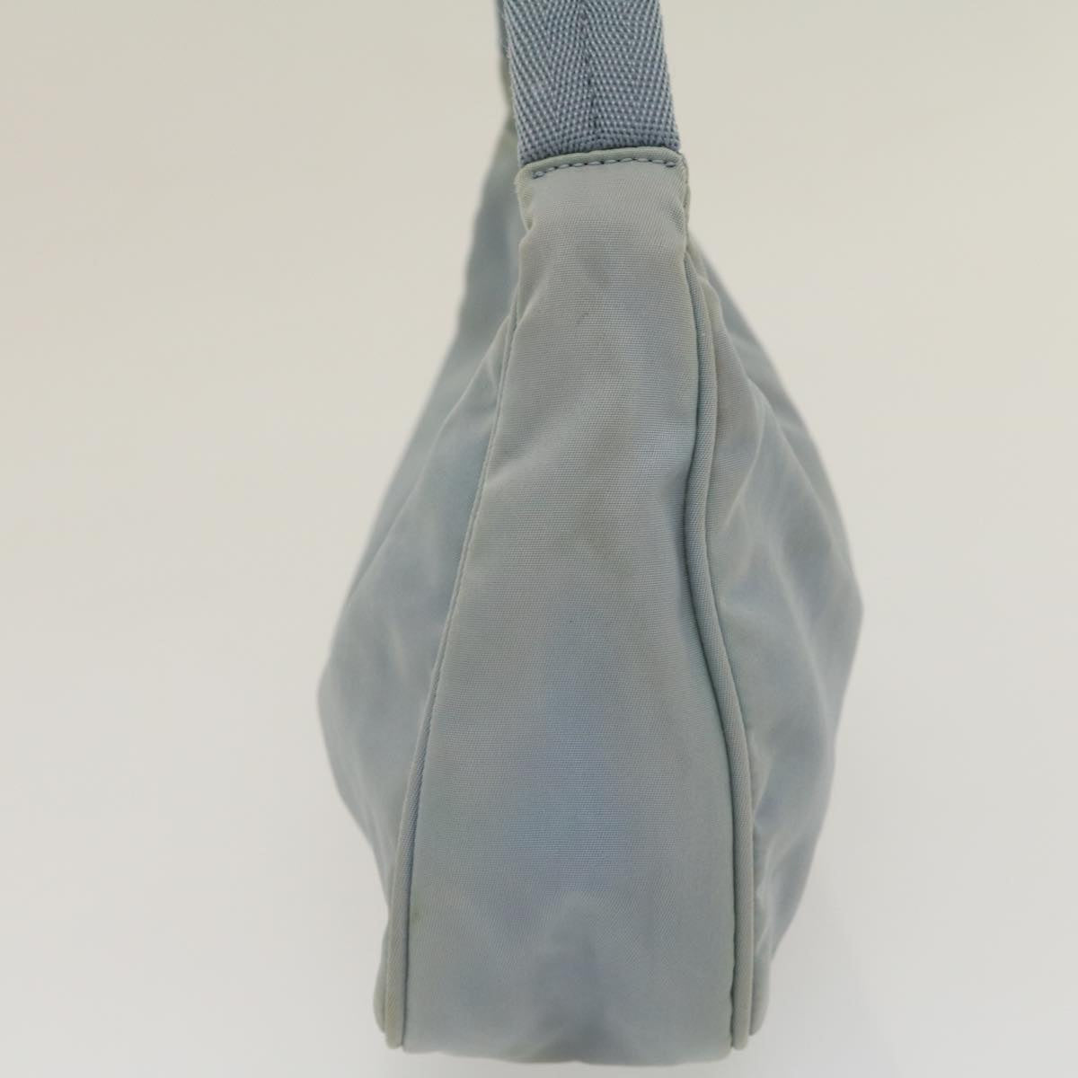 Prada Pouch Hand Bag Nylon Light Blue