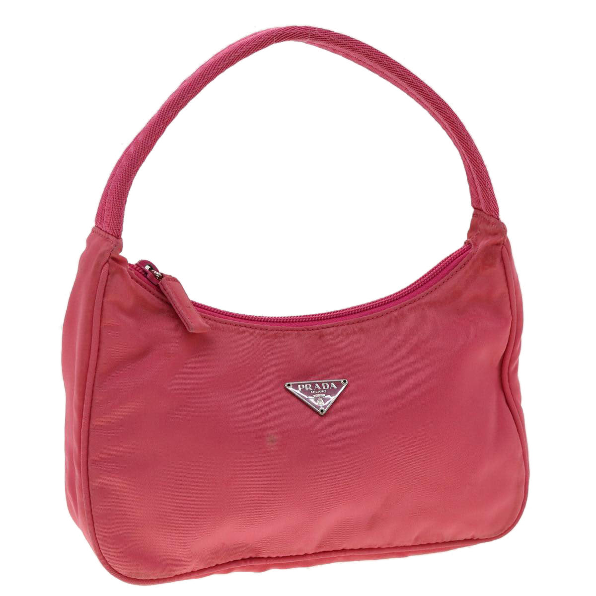 Prada Hand Bag Nylon Pink