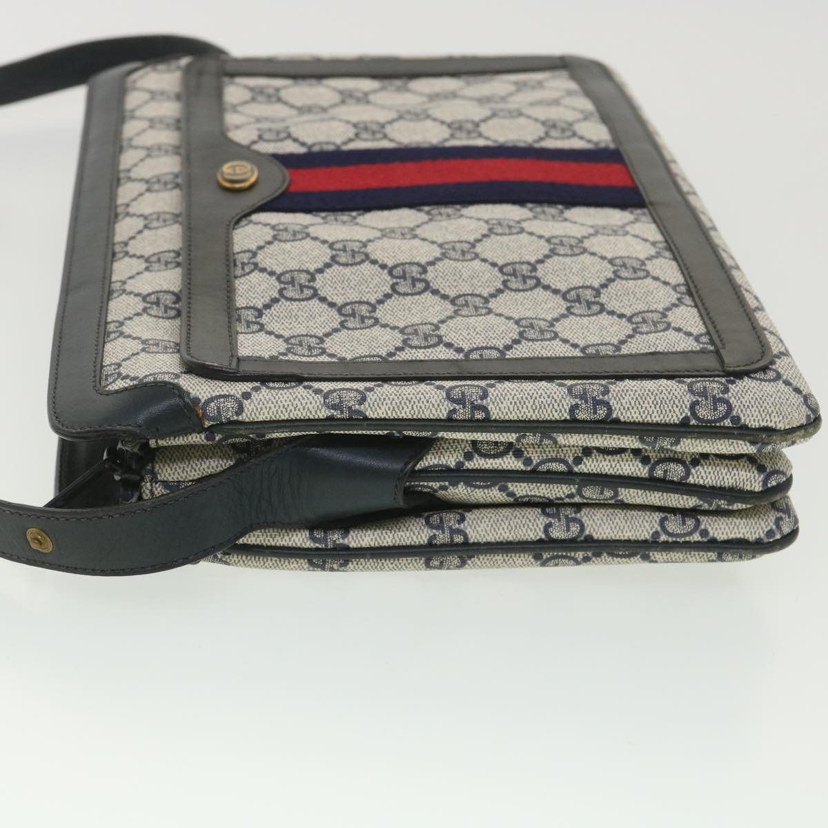 Gucci Leather Canvas Shoulder Bag